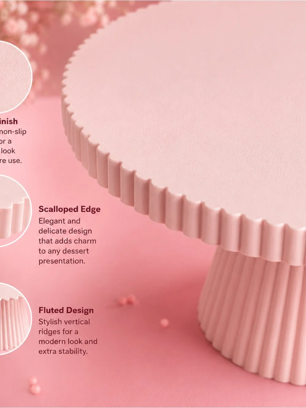 Cake Stand Elegant Pink Celebration